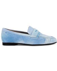 AllSaints - Sapphire Suede Loafer - Lyst