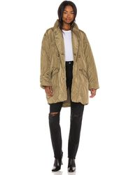 Free People Ella Puffer - Green
