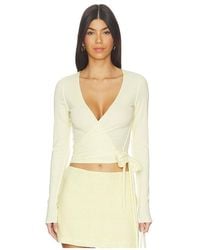 VIR VITA - Margot Wrap Top - Lyst
