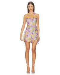 PATBO - Tulle Pina Embroidered Mini Dress - Lyst