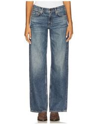 Rag & Bone - Saige Low Rise Relaxed Straight Jeans - Lyst