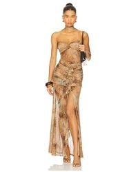 superdown - Vestido En Color Bronce Talla (También En M, S, Xs, Xxs) - Lyst