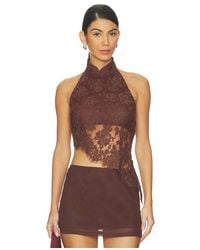 SAU LEE - Sylvan Lace Top - Lyst