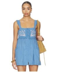 Free People - Farrah Embroidered Tunic - Lyst