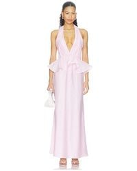 Elliatt - Fiorina Halter Neck Peplum Gown - Lyst