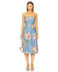 Hemant & Nandita - Ruched Midi Dress - Lyst