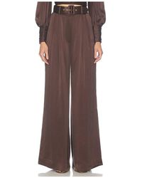 Zimmermann - Silk Tuck Pant - Lyst