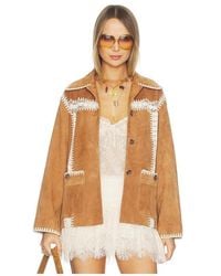 Sea - Irena Suede Jacket With Crochet - Lyst