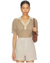 Varley - Perrine Knit Polo Top - Lyst