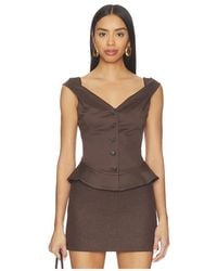 Tularosa - Gracyn Top En Color Marrón Talla (También En M, S, Xl, Xs, Xxs) - Lyst