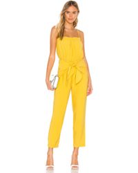 BCBGeneration Schulterfreier Jumpsuit - Gelb