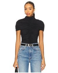 Susana Monaco - Top Manga Corta En Color Negro Talla (También En M, S, Xs) - Lyst