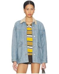 Free People - X We The Free Lemon Denim Jacket - Lyst