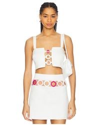 MY BEACHY SIDE - Top Corto En Color Blanco Talla En - Lyst