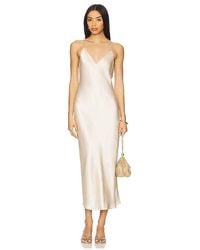 L'Agence - Seridie Slip Midi Dress - Lyst