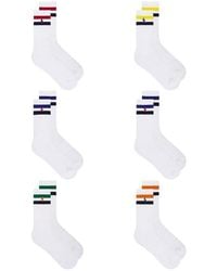 Polo Ralph Lauren - Core Stripes Crew Socks 6-Pack - Lyst