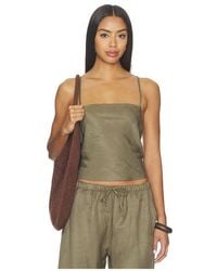 Leset - Daniel Square Neck Tank - Lyst