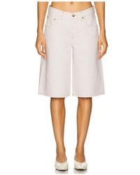 Agolde - V-Förmige Baggy Shorts - Lyst