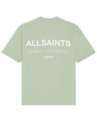 AllSaints - Underground Crew Neck Tee - Lyst