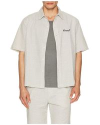 BOUND - Gingham Cropped Shirt - Lyst