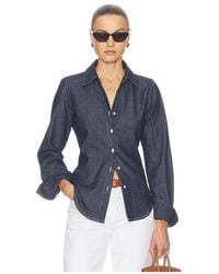 Helsa - Denim Fitted Shirt - Lyst