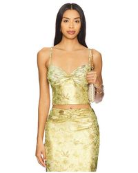 Gcds - Oberteil Printed Lame - Lyst