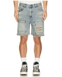 MIDNIGHT RODEO - Distressed Denim Shorts - Lyst