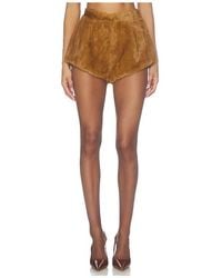 Bronx and Banco - Faux Mink Shorts - Lyst