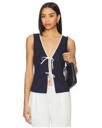 Onia - Air Linen Tie Front Top - Lyst