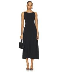 Theory - Square Neck Maxi Dress - Lyst