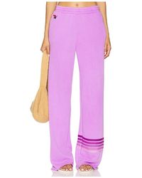 Aviator Nation - Rugby Stitch Wide Leg Pocket Sweatpant - Lyst