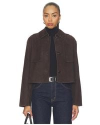 Theory - Crop Trench Jacket - Lyst