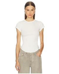 GRLFRND - Scoop Hem Baby Tee - Lyst