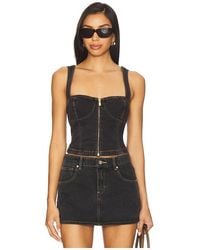 A.Brand - Cara Denim Top - Lyst