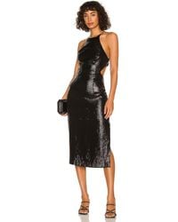 Bardot Easton Midi Sequin Dress - Schwarz