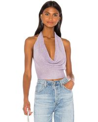 superdown - Rubie Cowl Neck Top - Lyst