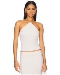 Enza Costa - Silk Knit Halter Tank Top - Lyst