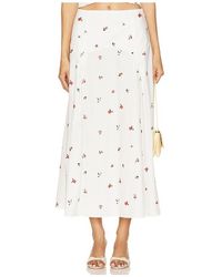 Solid & Striped - Falda Gael En Color Blanco Talla En - Lyst