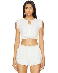 LOBA - Martina Cropped Top - Lyst