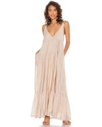 Free People Frankie Pintuck Maxi Dress - Natur
