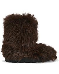 MSGM - Fluffy Flat Boot - Lyst