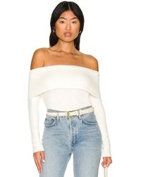 Enza Costa - Sweater Knit Off The Shoulder Top - Lyst