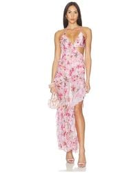 PATBO - Orchid Bloom Long Dress - Lyst
