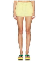 Hunza G - Pantalones Cortos De Toalla Towelling Shorts En Color Amarillo Talla (También En S, M, Xl) - Lyst
