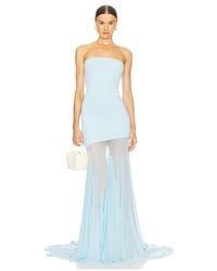 Deme by Gabriella - Vestido Largo Dahlia En Color Bebe Azul Talla (También En M, S, Xl, Xs) - Lyst