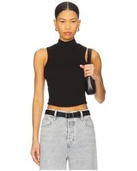LNA - Detra Mockneck Tank Top - Lyst