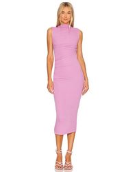 Enza Costa - Silk Knit Sleeveless Twist Midi Dress - Lyst