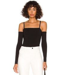 Alice + Olivia Evia Fitted Tank With Arm Warmers - Black