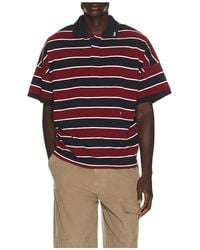 Rhude - Fontaine Striped Short Sleeve Polo Shirt - Lyst