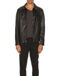 hugo boss lefox leather jacket